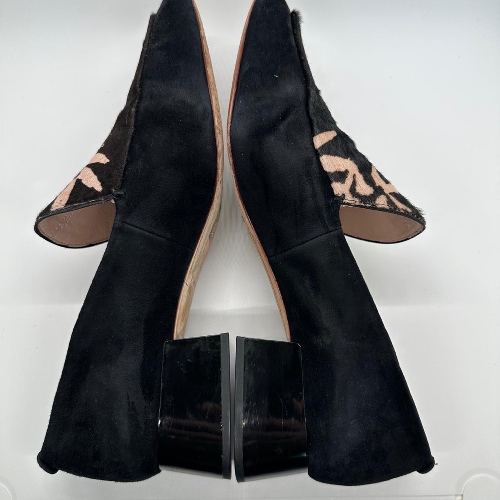 Anthropologie AD & Daughters Calf Hair Greyan Square Toe Slip On Shoe Sz 8.0 - Picture 9 of 12